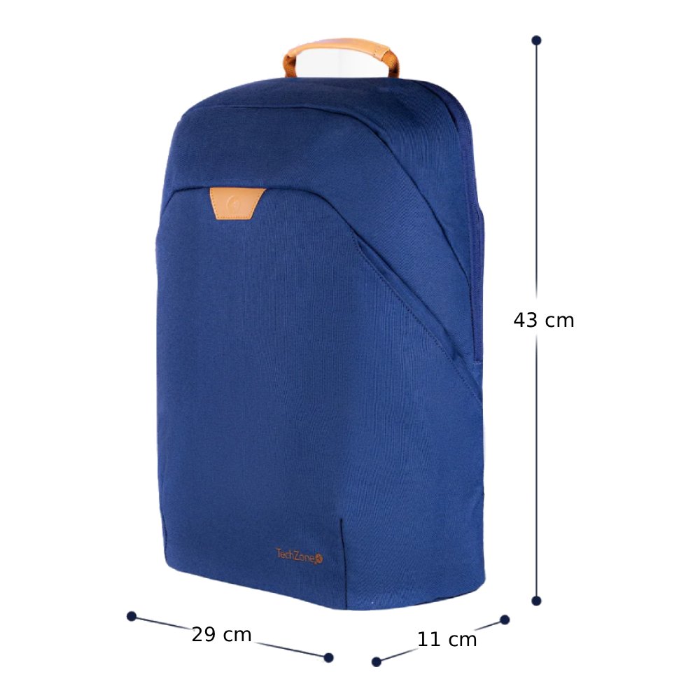 Mochila TechZone ECO HERO TZLBP56W para laptop 15.6″ Azul_5