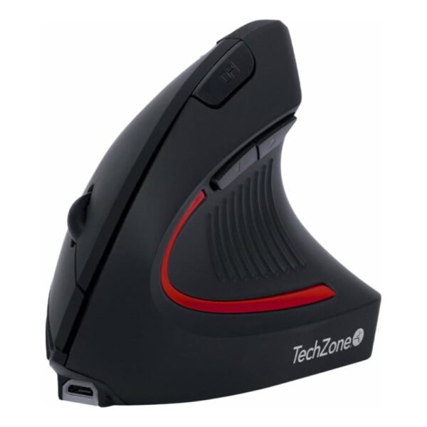 Mouse Inalámbrico TechZone TZMOUINA-06 Vertical Ergo Negro_0