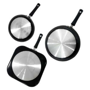 Juego de sartenes Tramontina 27899-429 3 piezas Negro_3