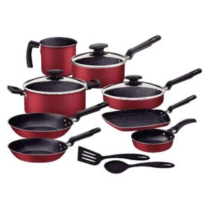 Batería de cocina Tramontina 27899-483 13 piezas Rojo_0