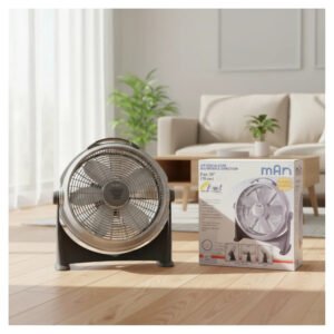 Ventilador De Piso Man Freal 2020 Aspas Rejillas Gris_4
