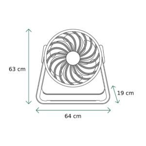 Ventilador De Piso Man Freal 2020 Aspas Rejillas Gris_5