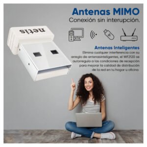 Inicio 43 Adaptador de Red USB Netis WF2120 Inalámbrico 150Mbps 2.4GHz_5