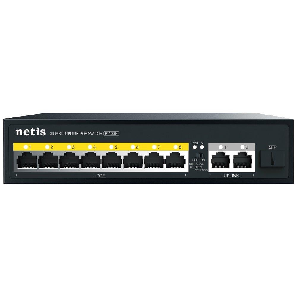 Conmutador Switch Netis P110GH 8 FE POE + 2GE Uplink 7 Conmutador Switch Netis P110GH 8 FE POE + 2GE Uplink_1