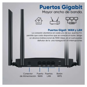 Inicio 48 Router Inalámbrico Netis NC65 AC1200 Doble banda 867 Mbps_3