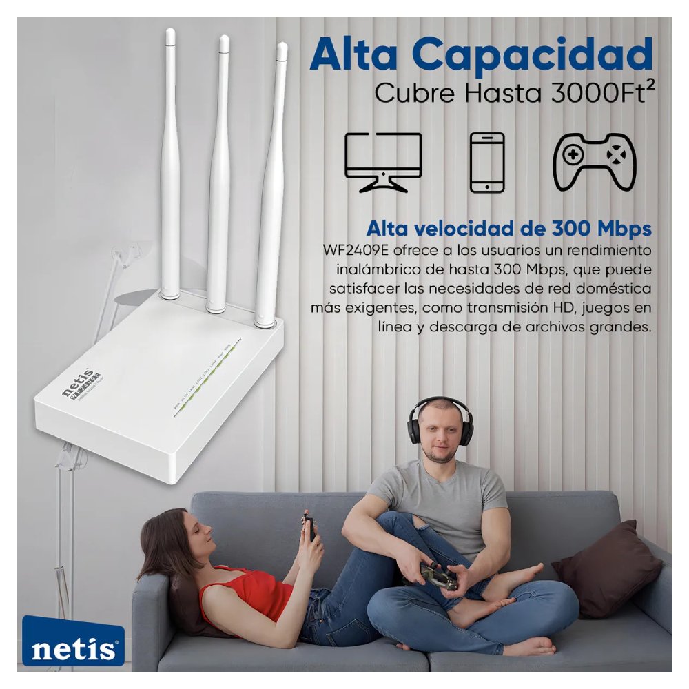 Router Repetidor Inalámbrico Netis WF2409E Wi-Fi 300 Mbps 11 Router Repetidor Inalámbrico Netis WF2409E Wi-Fi 300 Mbps_5