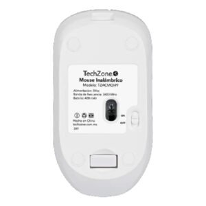 Mouse Inalámbrico Recargable Techzone TZACMOI49 Blanco_1