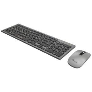 Teclado y Mouse Inalámbrico Recargable Stylos STPKTM6G Gris_2
