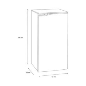 Refrigerador Hisense RR63D6WGX 7Pies 1 Puerta Gris_2