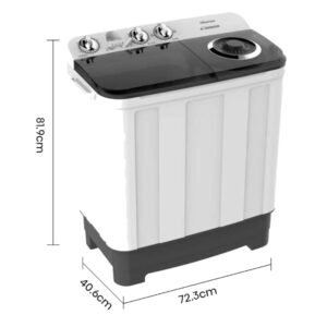 Lavadora Semiautomática Hisense WSA1102PCN 11 KG Doble Tina_3