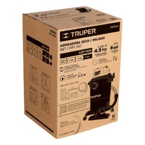 Aspiradora Truper ASP-06N Sólidos y Líquidos 23 L Negra_3