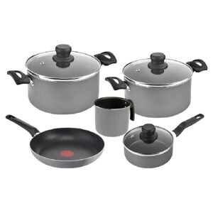 Batería de Cocina T-fal Talent 5820600 8 Piezas Gris_0