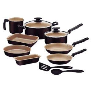 Batería de Cocina Tramontina 27899-484 12 Piezas Negra_0