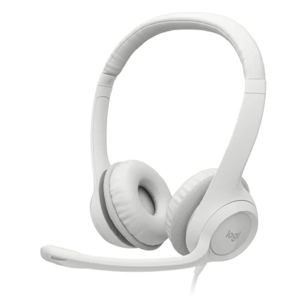 Audífonos de Diadema Logitech H390 Micrófono USB Blanco 17 42442537