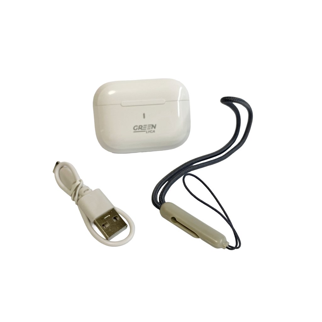 Audífonos Bluetooth Green Lyca GL70069 con Estuche de Carga Blanco 10 AURICULARES TWS