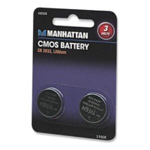 BATERIA CMOS 3V, 2 PIEZAS, CR 2032 MANHATTAN