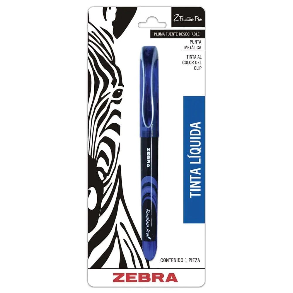 Bolígrafo Punto Fuente Stick Azul Blíster Zebra 6 BOLIGRAFO P/FUENTE STICK AZUL BLT ZEBRA