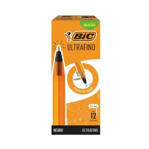 BOLIGRAFO U/FINO STICK NEGRO C/12 BIC