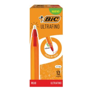 BOLIGRAFO U/FINO STICK ROJO C/12 BIC