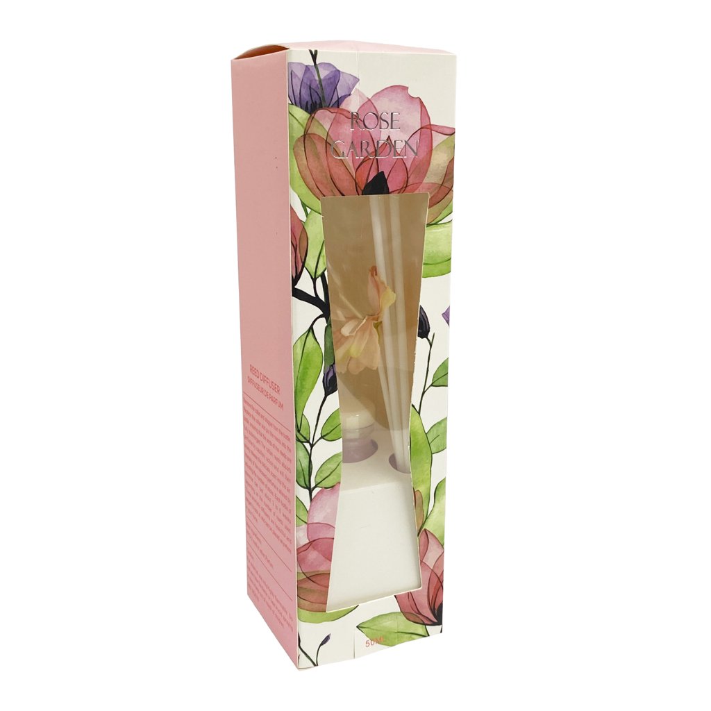 Difusor Aromático Rose Garden 50 ml 8 BOTELLA AROMATIZANTES CRISTAL 50 ML