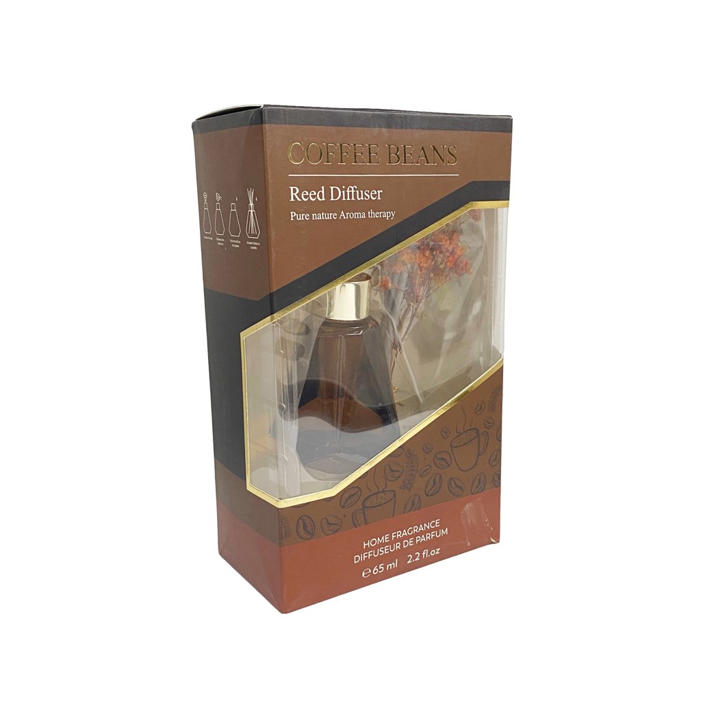 Difusor Aromático Ámbar con Flores Secas 65 ml 7 BOTELLA AROMATIZANTES CRISTAL 65 ML