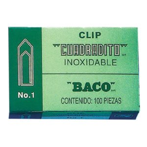 CLIP INOX NIQ CUAD NO 1 CJA/100 BACO