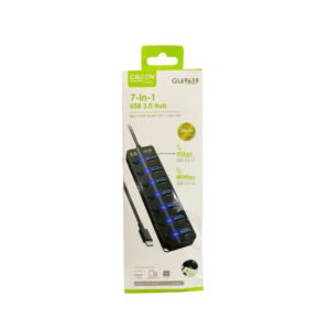CONCENTRADOR DE 7 PUERTOS DIAMOND CON CONMUTADOR (CABLE USB; USB