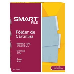 FOLDER CARTULINA CTA AZUL CJA/100 SMART