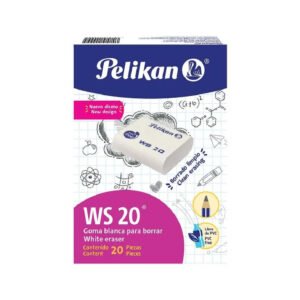 GOMA DE BORRAR BLANCA GDE WS-20 C/20 PELIKAN