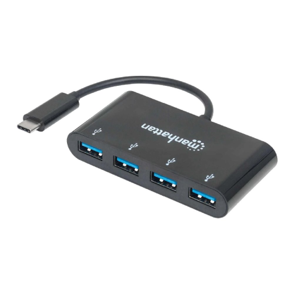 Hub USB-C 4 Puertos A Manhattan 6 HUB USB-C 4 PTOS A