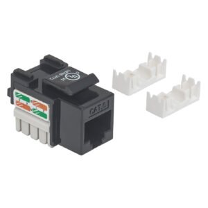 JACK INTELLINET RJ45 CAT 6 KEYSTON DE IMPACTO COLOR NEGRO