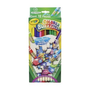 LAPICES DE COLOR BORRABLES C/SAC /12 CRAYOLA