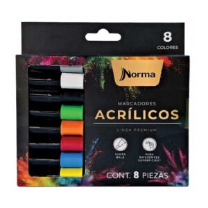 MARCADOR P/COL GSO ACRI BLT/8 SDOS NORMA