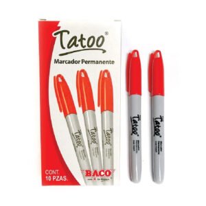 MARCADOR PERMANENTE DELG RJO CJA/10 TATOO