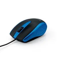 MOUSE ÓPTICO CON CABLE PARA COMPUTADORA PORTATIL AZUL VB99743