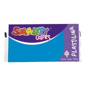 PLASTILINA MARQUETA 180G AZUL SMARTY