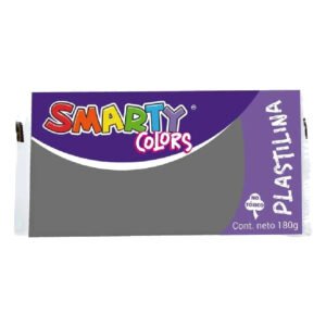 PLASTILINA MARQUETA 180G GRIS OBS SMARTY