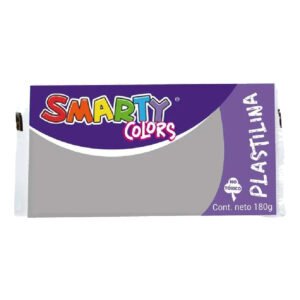 PLASTILINA MARQUETA 180G GRIS SMARTY