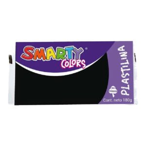 PLASTILINA MARQUETA 180G NEGRO SMARTY