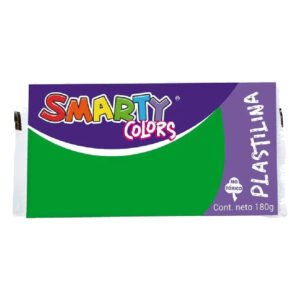 PLASTILINA MARQUETA 180G VERDE CL SMARTY