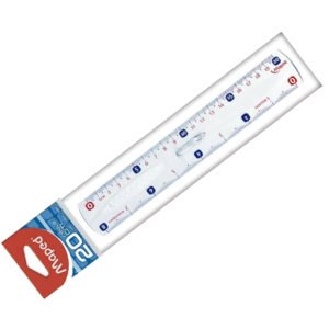 REGLA PLASTICO TRANS 20C MAPED
