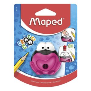 SACAPUNTAS PLAST/DEP CROC RANA BLT MAPED