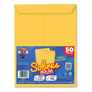 SOBRE BOL GOLDEN 115GR ENGOM ESQ/50 DIEM