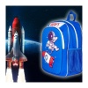 Mochila Escolar NASA NSBP13 Infantil Cohete Espacial 3D Azul_1