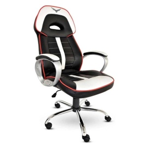 Silla Gamer Naceb Warhammer NA-0910 Piel Sintética Blanco/Negro_0