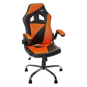 Silla Gamer Naceb NA-0903 Air Striker Piel Sintética Naranja_0