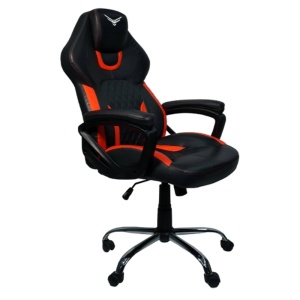 Silla Gamer Naceb NA-0913 Tank Piel sintética Negro/Naranja_0