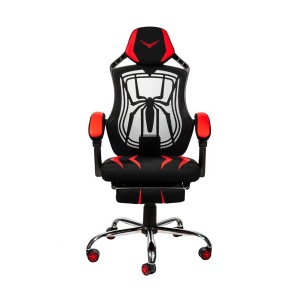 Silla Gamer Naceb NA-0928 Spider Con Reposa Piernas Negro/Rojo_0