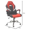 Silla Gamer Naceb NA-0935R Titan Malla Nylon Rojo/Negro_5