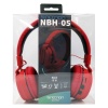 Audífonos Necnon Inalámbrico Diadema NBH-05 Alcan 10m Rojo_6